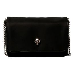 Alexander McQueen Small "Skull" Shoulder Bag in Nylon - Black