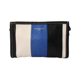 Balenciaga Bazar Stripe Arena Leather Multicolor Crossbody Bag