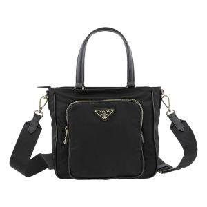 Prada “Re-Edition” Crossbody Bag in Soft Tessuto Nylon - Black