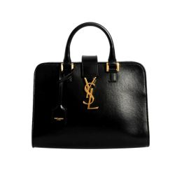 Saint Laurent "Baby Cabas" Handbag in Calf Leather - Black