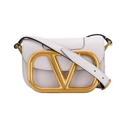 Valentino Garavani "Super Vee" Small Crossbody Bag in Leather