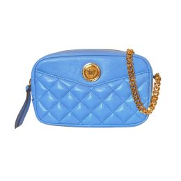 Versace “La Medusa” Small Quilted Calf Leather Crossbody Bag