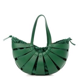 Bottega Veneta "The Shell" Shoulder Bag in French Calf Leather (Please choose color: Racing Green)