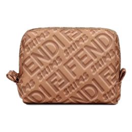 Fendi "Fendi & Skims" Small Cosmetic Bag in Soft Nylon (Please choose color: Sand)