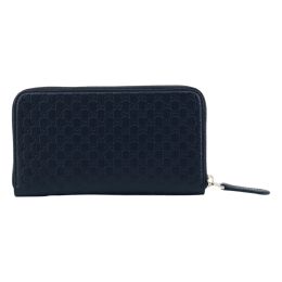 Gucci Micro Guccissima GG Continental Wallet in Calf Leather (Please choose color: Navy Blue)