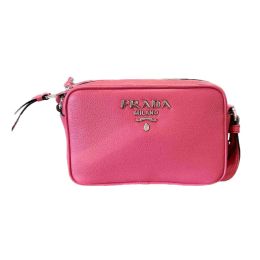 Prada Small Vitello Phenix Calf Leather Camera/Crossbody Bag (Please choose color: Pink)