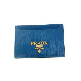 Prada Small Card Holder/Wallet in Soft Vitello Move Calf Leather (Please choose color: Cobalt Blue)