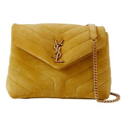 Saint Laurent “LouLou” Medium Monogram Luxury Shoulder Bag (Please choose color: Yellow)
