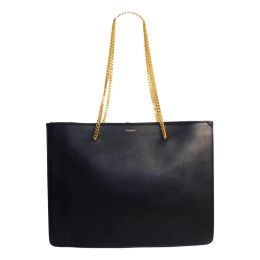 Saint Laurent "Siena"  Shoulder Bag w/ a Chain in Calf Leather (Please choose color: Classic Black)