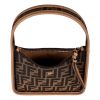 Fendi "Fend Essence" Zucca Print Canvas Crescent Handbag