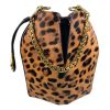 Alexander McQueen "The Bucket Bag" in Pony Hair - Cheetah Print