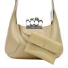 Alexander McQueen Leather Skull Ring Handle Shoulder Bag