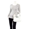Alexander McQueen “Jeweled” Hobo Bag in White Calf Leather