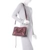 Balenciaga "City" Small Shoulder Bag in Goat Leather - Violet