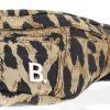Balenciaga Exotic Round Belt Bag in Nylon - Leopard Print