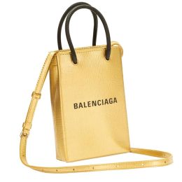 Balenciaga Shopper Bag In Textured Calf Leather - Metallic Gold