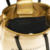 Balenciaga Shopper Bag In Textured Calf Leather - Metallic Gold