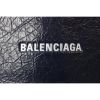 Balenciaga Flap Messenger Bag in Arena Lamb Leather - Blue