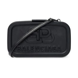 Balenciaga Lunch Box in Recycled Plastic Small - Black