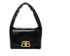 Balenciaga “Monaco” Black Soft Napa Calf Leather Shoulder Bag