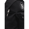 Balmain "B-Back" Backpack in Soft Nylon w/ Calf Leather Details