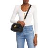 Balmain "1945" Flap Shoulder Bag in Emb. Calf Leather - Black