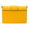 Fendi “FF” Mini Crossbody Bag in Grained Calf Leather - Yellow