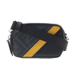 Fendi FF Diagonal Stripe Canvas/Calf Leather Mini Camera Bag