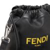 Fendi "Roma" Mini Drawstring Crossbody Bag in Calf Leather