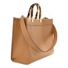 Fendi “Sunshine” Large Tote in Calf Leather w/ Snake Print Logo