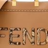 Fendi “Sunshine” Large Tote in Calf Leather w/ Snake Print Logo