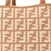 Fendi “FF” Large Tote Bag in Knitted Cashmere - Camillo Beige