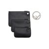 Fendi Triplicate Pouches in Supple Calf Leather - Classic Black
