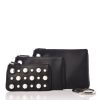 Fendi Triplicate Pouches in Supple Calf Leather - Classic Black