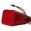 Fendi Embossed Leather Mon Tresor Bucket Bag - Fragola Red