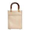 Fendi “Sunshine” Calf Leather w Snake Print Logo Mini Tote Bag