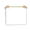 Fendi "Kan I" Scalloped Shoulder Bag in Calf Leather - White