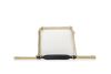 Fendi "Kan I" Scalloped Shoulder Bag in Calf Leather - White