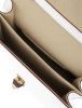 Fendi "Kan I" Scalloped Shoulder Bag in Calf Leather - White