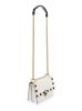 Fendi "Kan I" Scalloped Shoulder Bag in Calf Leather - White