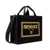 Fendi & Versace “Fendace” Large Tote Bag in Canvas - Black