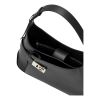 Ferragamo Arch Shoulder Bag in Brushed Calf Leather - Black