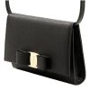 Ferragamo “Ginny” Crossbody Bag in Vitello Grain Calf Leather