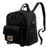 Fendi Baguette "FF" Logo Backpack in Smooth Nylon - Black
