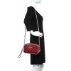 Gucci Shoulder Bag in Marmont and Diagonal Matelassé Leather
