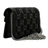 Gucci "Dionysus" Supermini "GG" Shoulder Bag - Black Denim