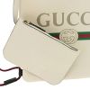 Gucci "Zaino" Logo Pebbled Calf Leather Drawstring Backpack