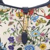 Gucci Jackie Flora Hobo Bag in Canvas/Agata Calf Leather Trim