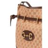 Gucci "1955 Horse Bit" Drawstring Bucket Bag - Soft Canvas