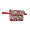 Gucci "Apple Print" Belt Bag in GG Supreme Canvas - Grey/Red